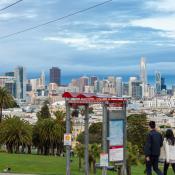 san francisco skyline from dolores