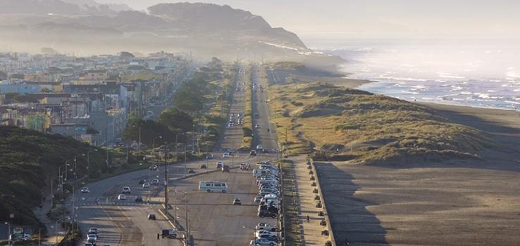 Photo of The Great Highway and Ocean Beach in San Francisco