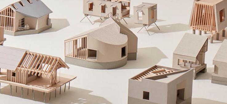 wooden ADU models