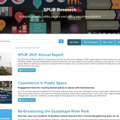 An image of the SPUR Research page